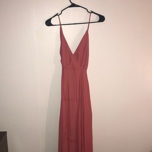 Salmon Maxi Dress